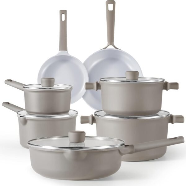 12 Piece Ceramic Cookware Set
