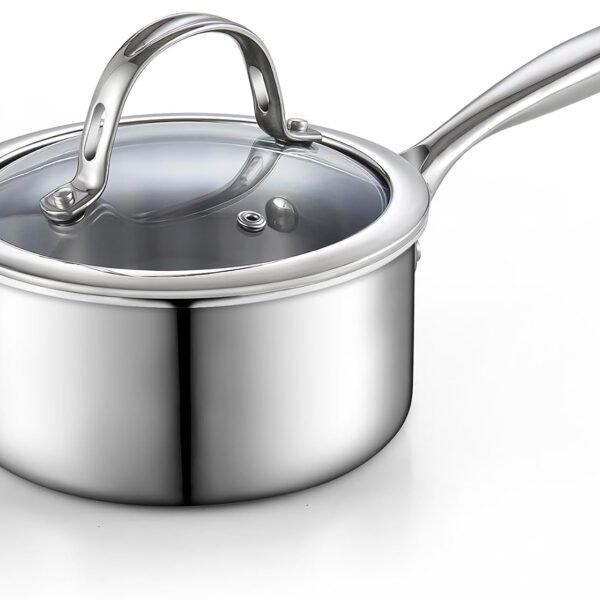 Enamel on steel stockpot with lid