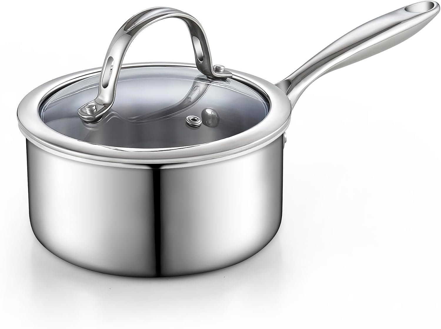 Enamel on steel stockpot with lid