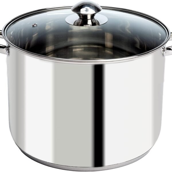 Teal non stick deep stockpot
