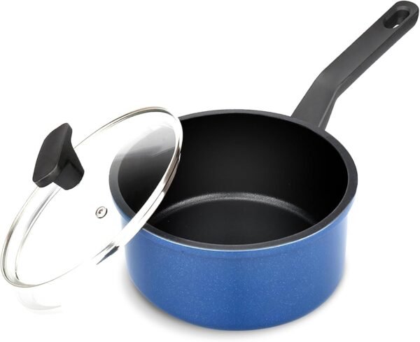 Black non stick deep stockpot