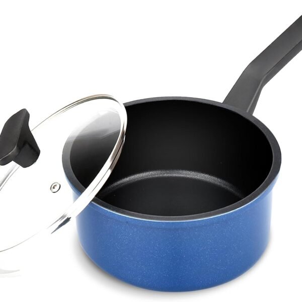 Black non stick deep stockpot