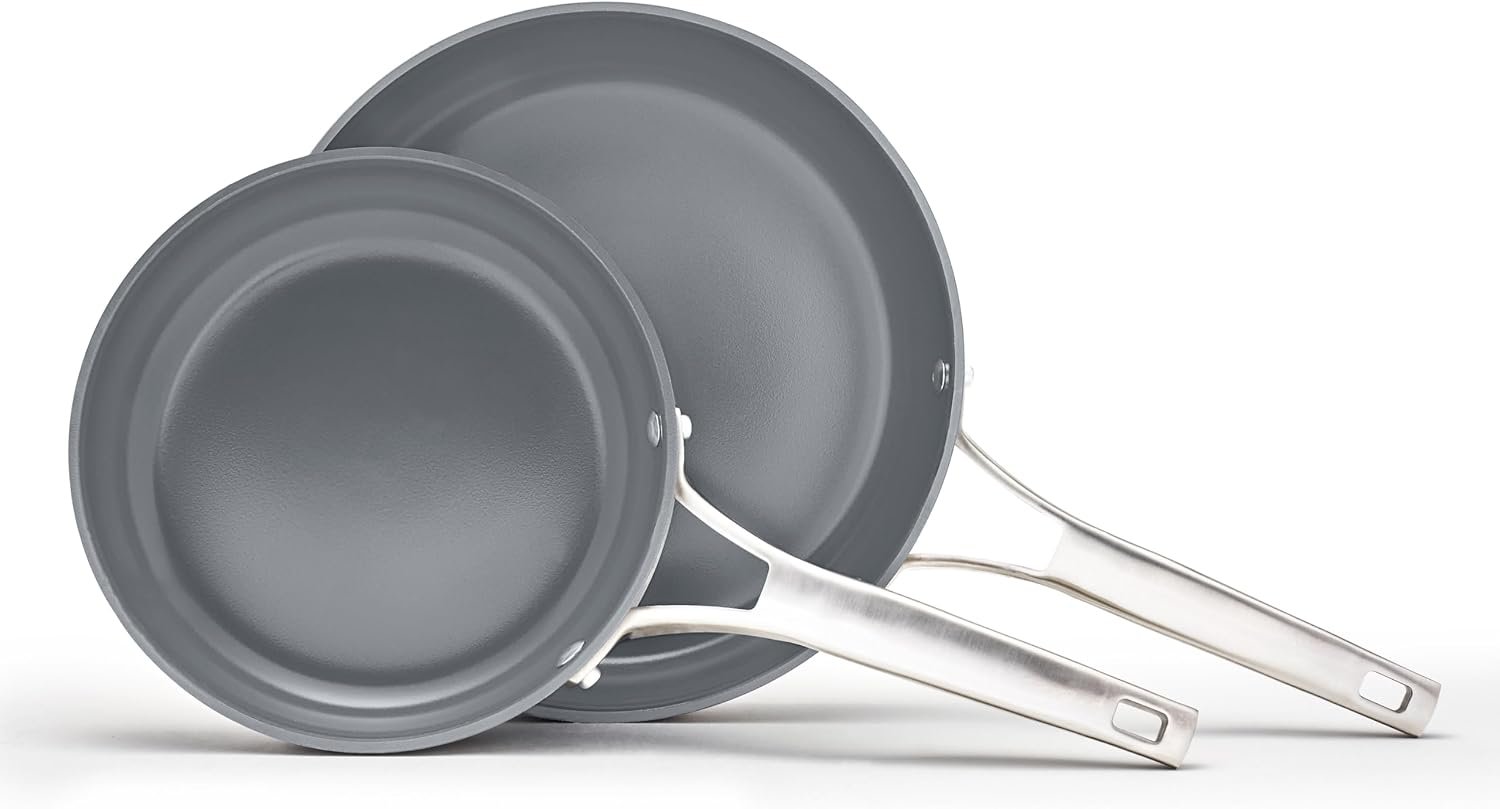 Ceramic non stick frying pan set