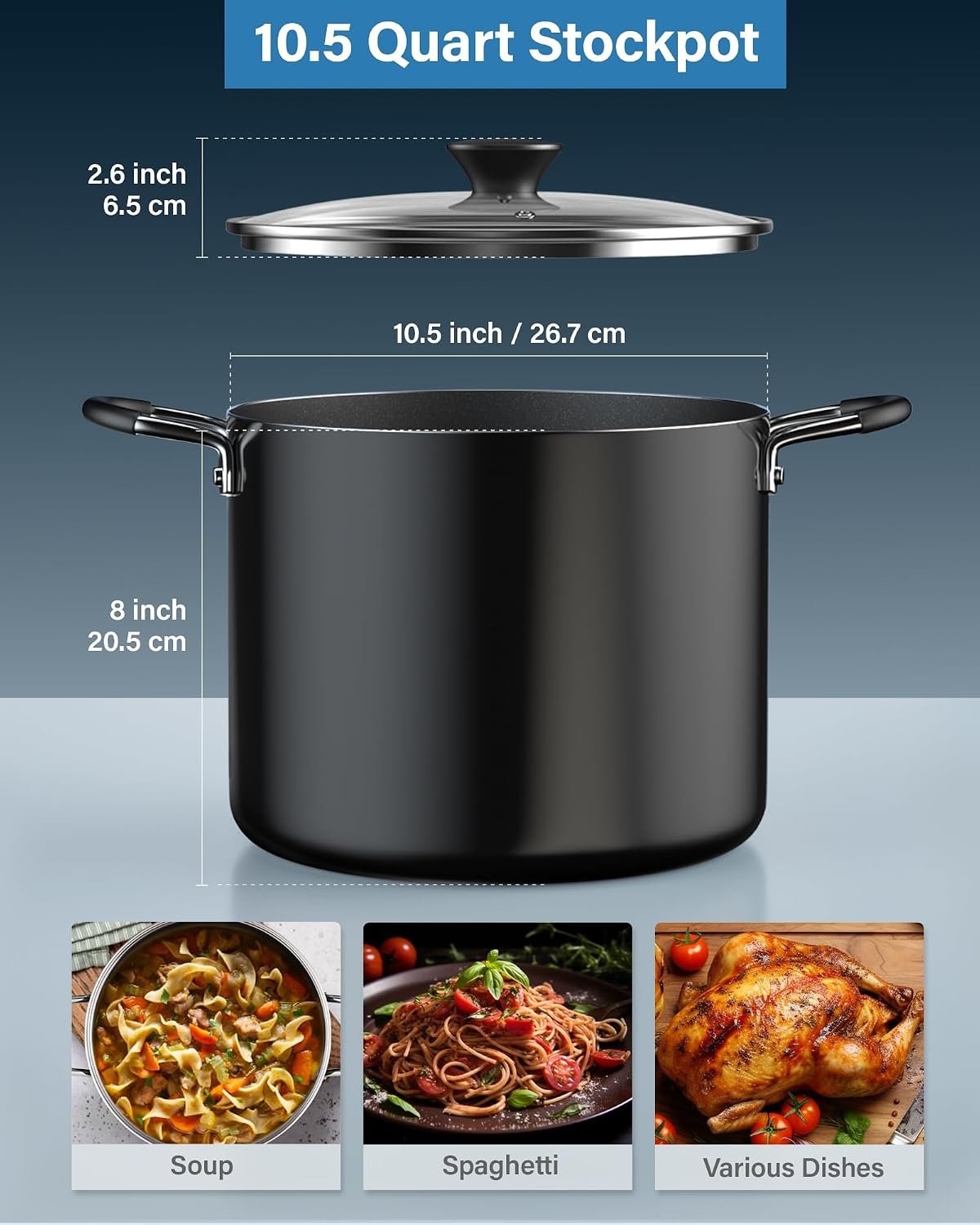 Red cast iron Dutch oven Image 2