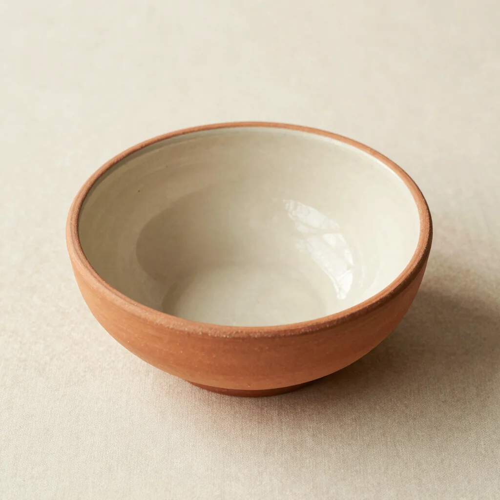 Terracotta Speckled Serving Bowl