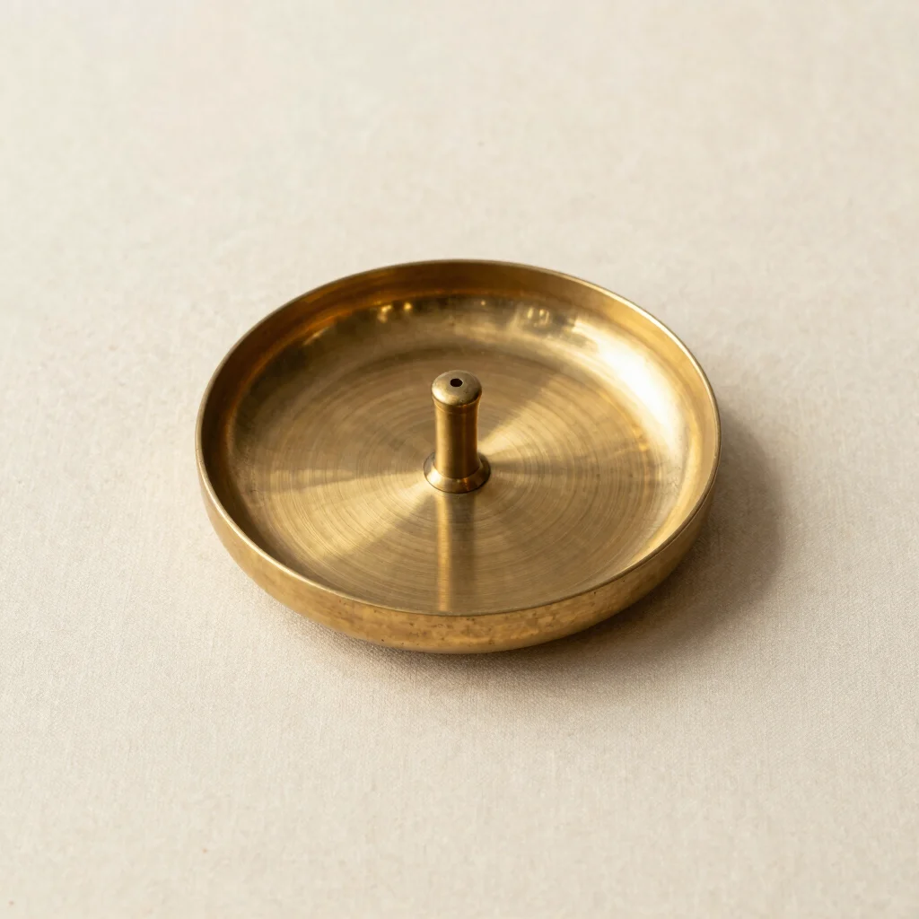 Brushed Brass Incense Dish