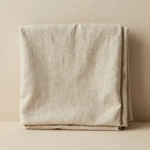 Raw Linen Woven Throw